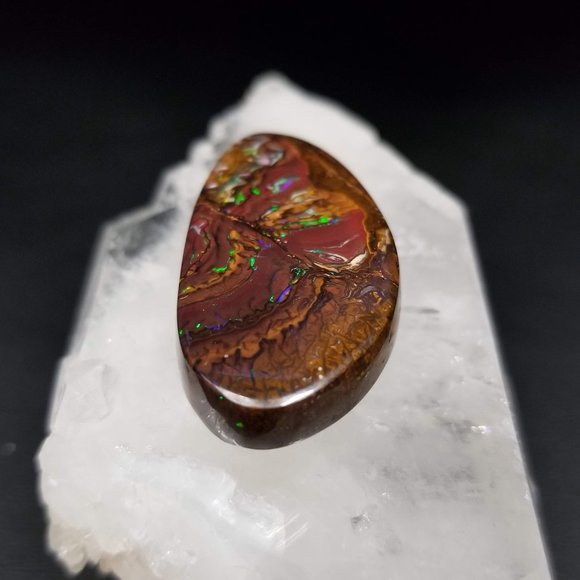 Large Australian Koroit Drilled Opal pendant stone * DPO22P4 - Picture 13 of 17